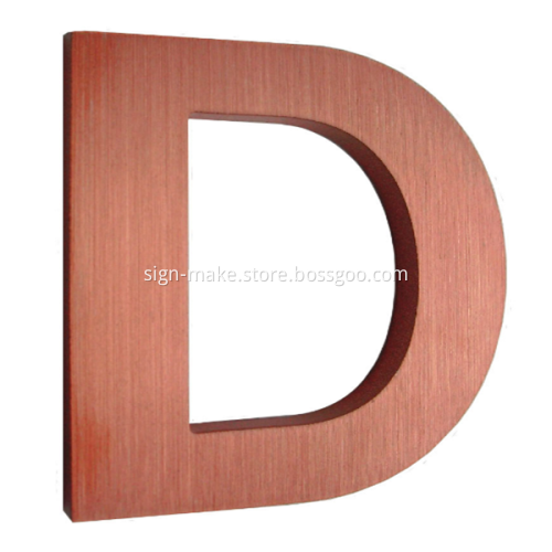 Outdoor Custom 3D Copper Letters Sign